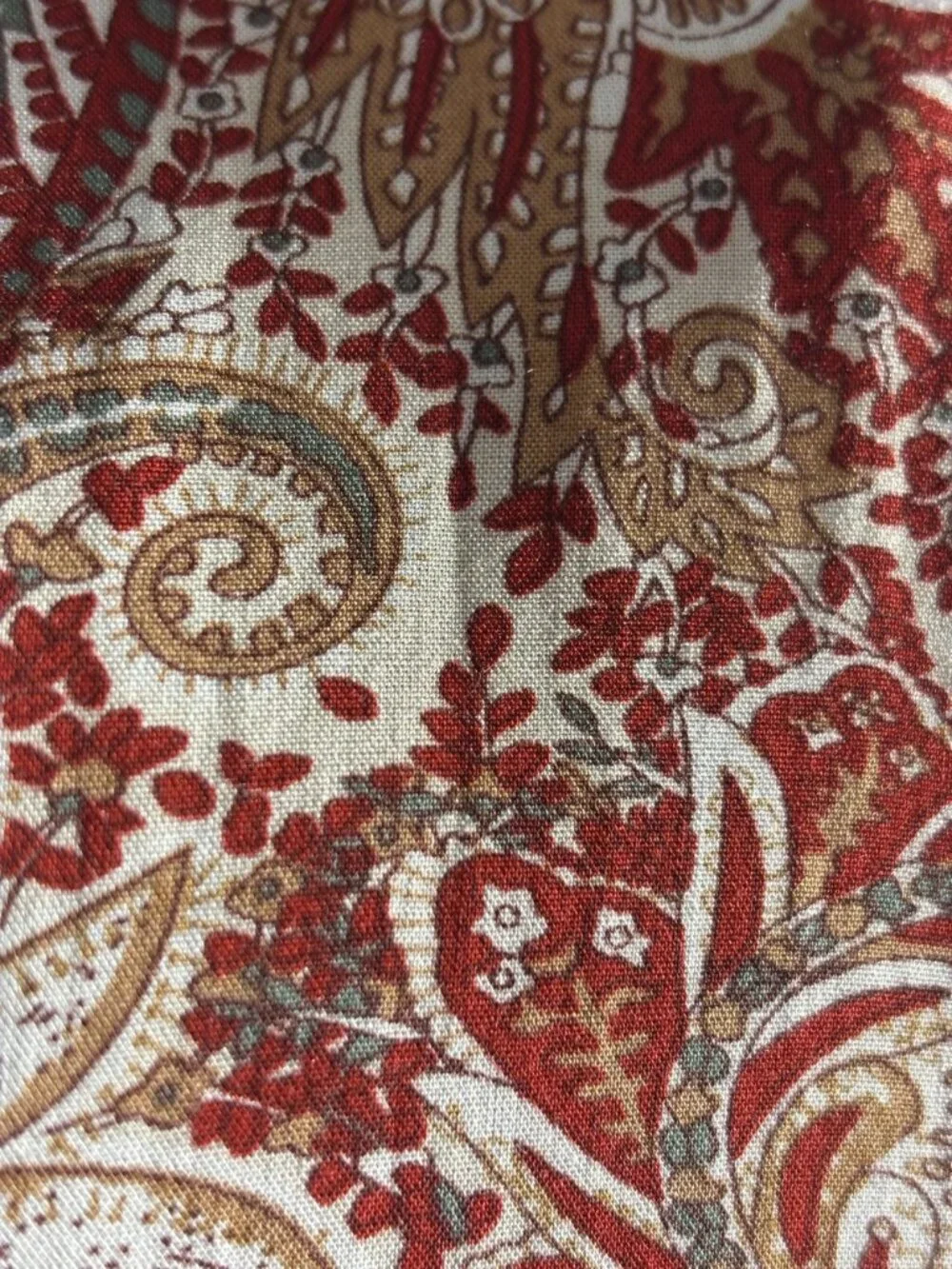 Paisley Print Bell Sleeve Tunic Top Open Back & Criss-Cross Detail Boho Style - Picture 6 of 10